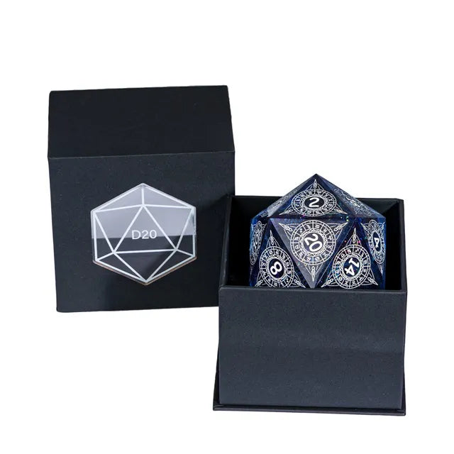 Galaxy Twelve Constellations 55mm D20 dice