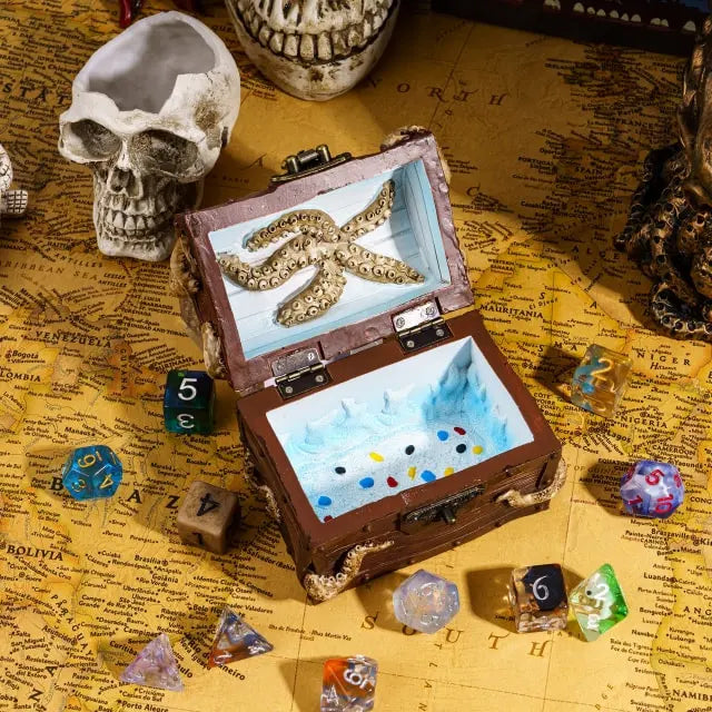Treasures from the Mysterious Deep Sea - Octopus Treasure Chest Dice Box