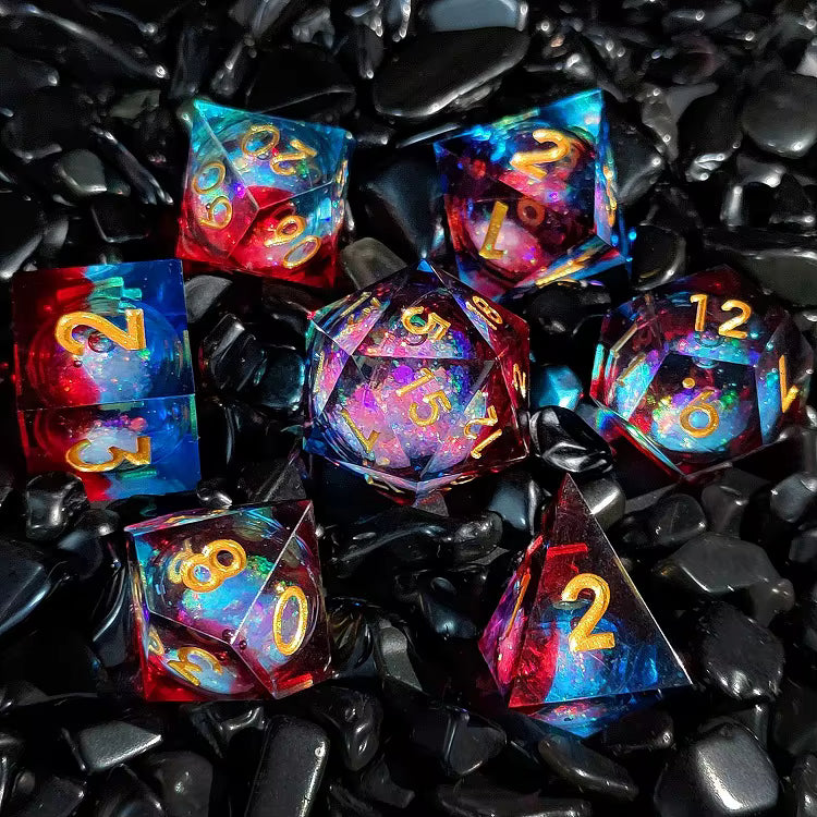 Liquid core Sharp edge dice fire and ice