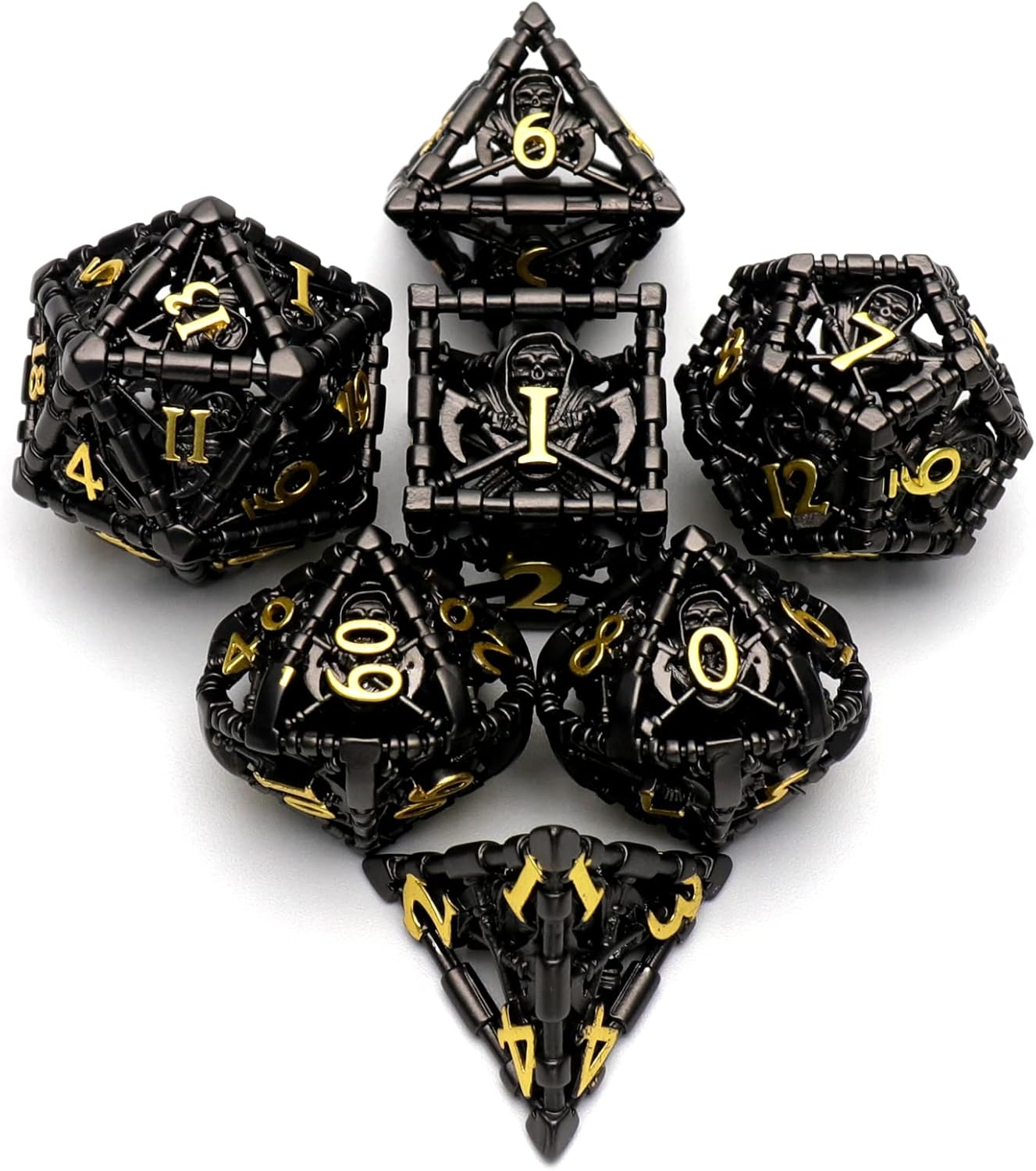 Set de dados de metal guerrero