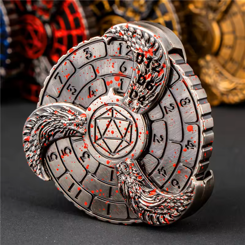 DND metal dice spinner