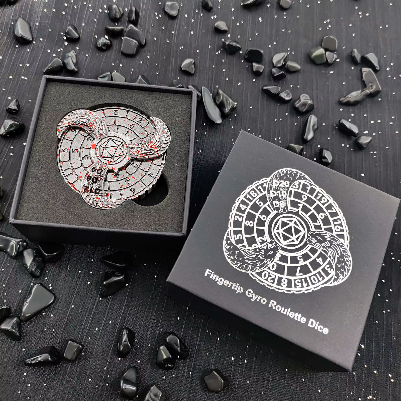 DND metal dice spinner