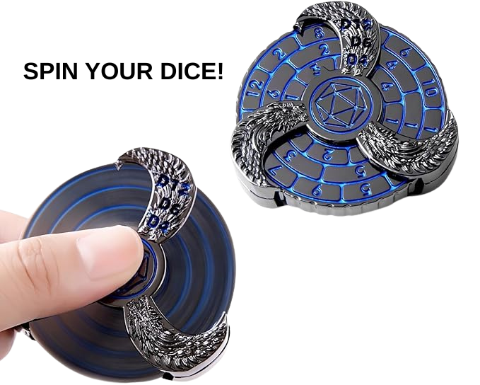 DND metal dice spinner