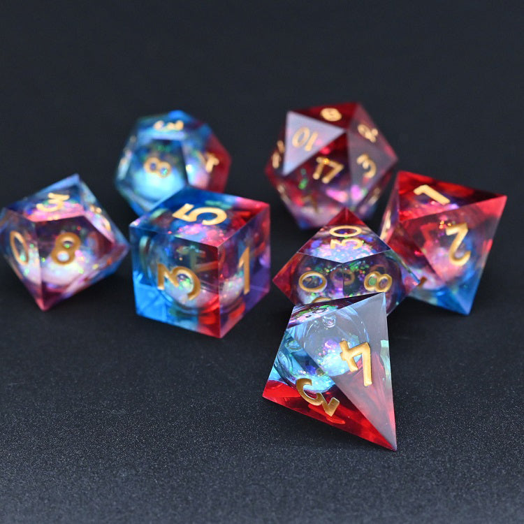 Liquid core Sharp edge dice fire and ice