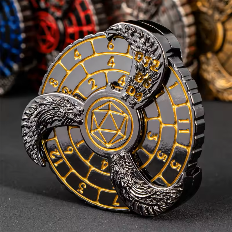 DND metal dice spinner